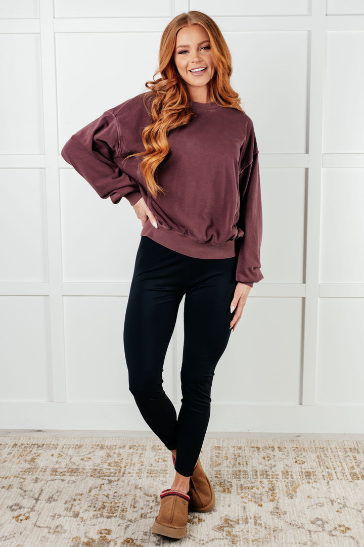 Zenana Beyond the Basics Pullover in Eggplant-Tops-Ave Shops-[option4]-[option5]-[option6]-[option7]-[option8]-Shop-Boutique-Clothing-for-Women-Online