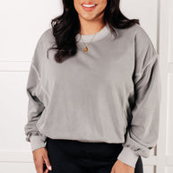 Zenana Beyond the Basics Pullover in Sleet-Tops-Ave Shops-[option4]-[option5]-[option6]-[option7]-[option8]-Shop-Boutique-Clothing-for-Women-Online