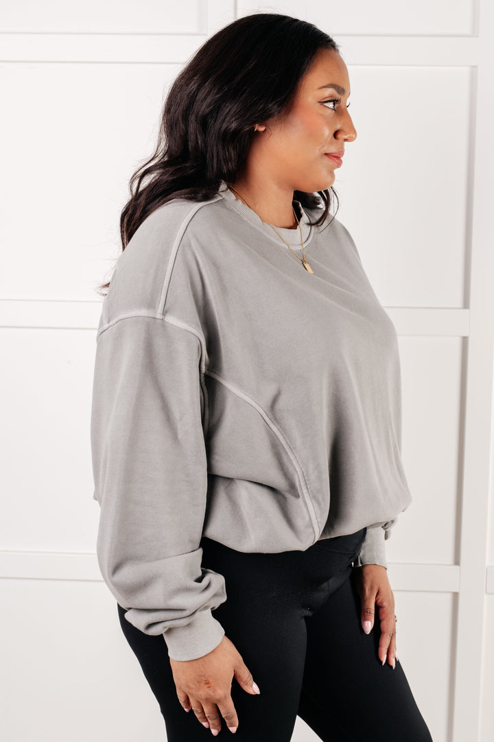 Zenana Beyond the Basics Pullover in Sleet-Tops-Ave Shops-[option4]-[option5]-[option6]-[option7]-[option8]-Shop-Boutique-Clothing-for-Women-Online