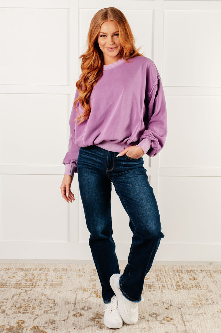 Zenana Beyond the Basics Pullover in Violet-Tops-Ave Shops-[option4]-[option5]-[option6]-[option7]-[option8]-Shop-Boutique-Clothing-for-Women-Online