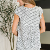 Bloom Service V-Neck Blouse in Ivory-Womens-Ave Shops-[option4]-[option5]-[option6]-[option7]-[option8]-Shop-Boutique-Clothing-for-Women-Online