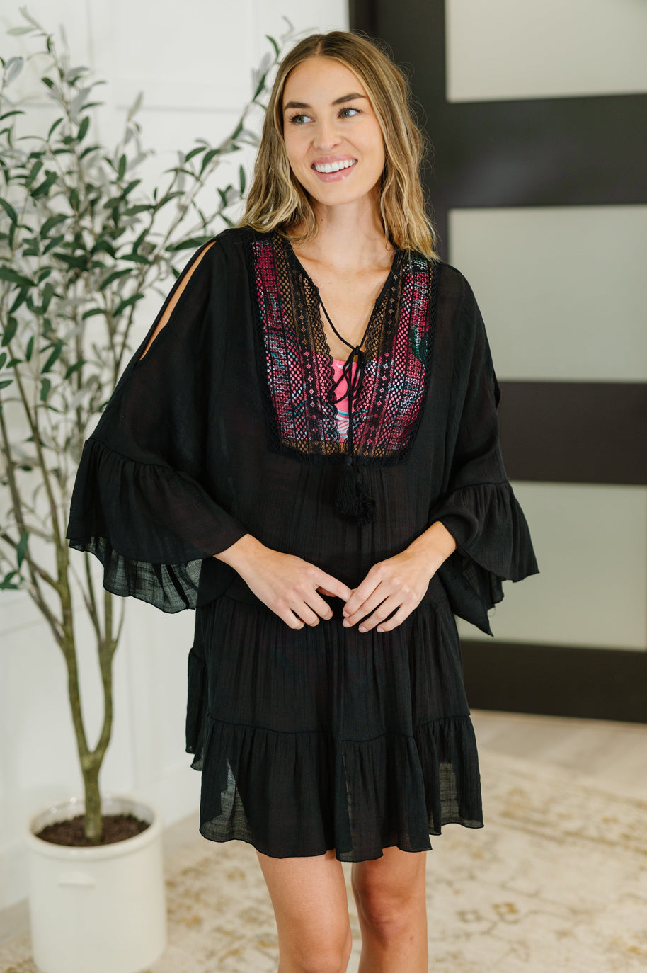 Boheme Bay Swim Cover Up in Black-Womens-Ave Shops-[option4]-[option5]-[option6]-[option7]-[option8]-Shop-Boutique-Clothing-for-Women-Online