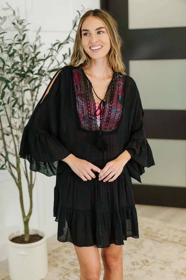 Boheme Bay Swim Cover Up in Black-Womens-Ave Shops-[option4]-[option5]-[option6]-[option7]-[option8]-Shop-Boutique-Clothing-for-Women-Online