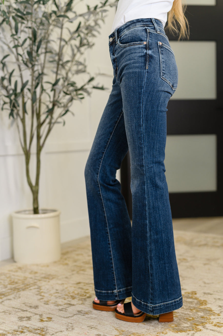 Bonnie High Waist Trouser Flare-Womens-Ave Shops-[option4]-[option5]-[option6]-[option7]-[option8]-Shop-Boutique-Clothing-for-Women-Online