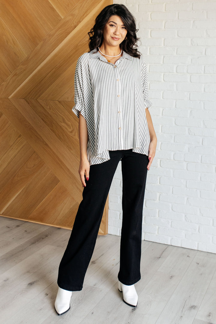 Zenana Boxy Striped Button Up in Black-Tops-Ave Shops-[option4]-[option5]-[option6]-[option7]-[option8]-Shop-Boutique-Clothing-for-Women-Online