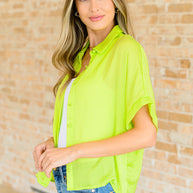 Bright Idea Button Down in Citrus-Tops-Ave Shops-[option4]-[option5]-[option6]-[option7]-[option8]-Shop-Boutique-Clothing-for-Women-Online