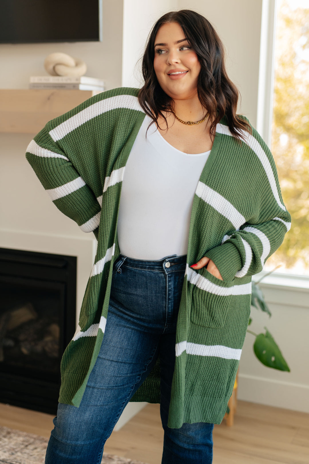 Brighter is Better Striped Cardigan in Green-Layers-Ave Shops-[option4]-[option5]-[option6]-[option7]-[option8]-Shop-Boutique-Clothing-for-Women-Online