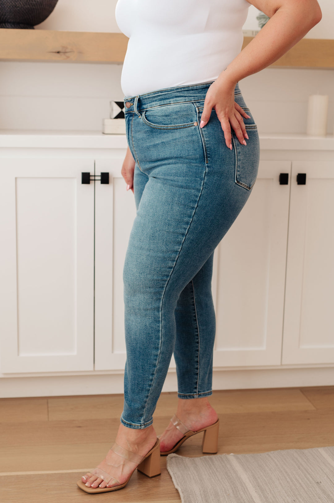 Judy Blue Bryant High Rise Thermal Skinny Jean-Denim-Ave Shops-[option4]-[option5]-[option6]-[option7]-[option8]-Shop-Boutique-Clothing-for-Women-Online