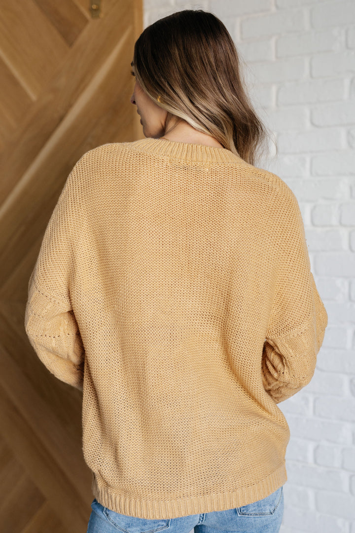 Bubbly Personality Bubble Sleeve Sweater in Wheat-Tops-Ave Shops-[option4]-[option5]-[option6]-[option7]-[option8]-Shop-Boutique-Clothing-for-Women-Online