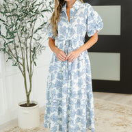 Budding Romance Collared Button-Down Dress-Womens-Ave Shops-[option4]-[option5]-[option6]-[option7]-[option8]-Shop-Boutique-Clothing-for-Women-Online