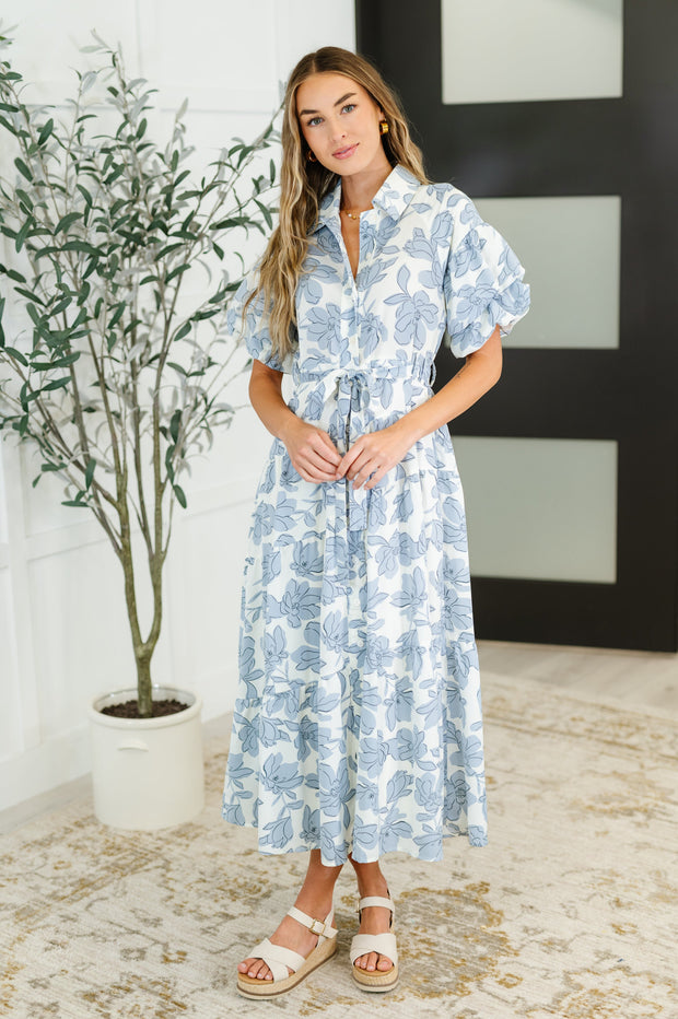 Budding Romance Collared Button-Down Dress-Womens-Ave Shops-[option4]-[option5]-[option6]-[option7]-[option8]-Shop-Boutique-Clothing-for-Women-Online