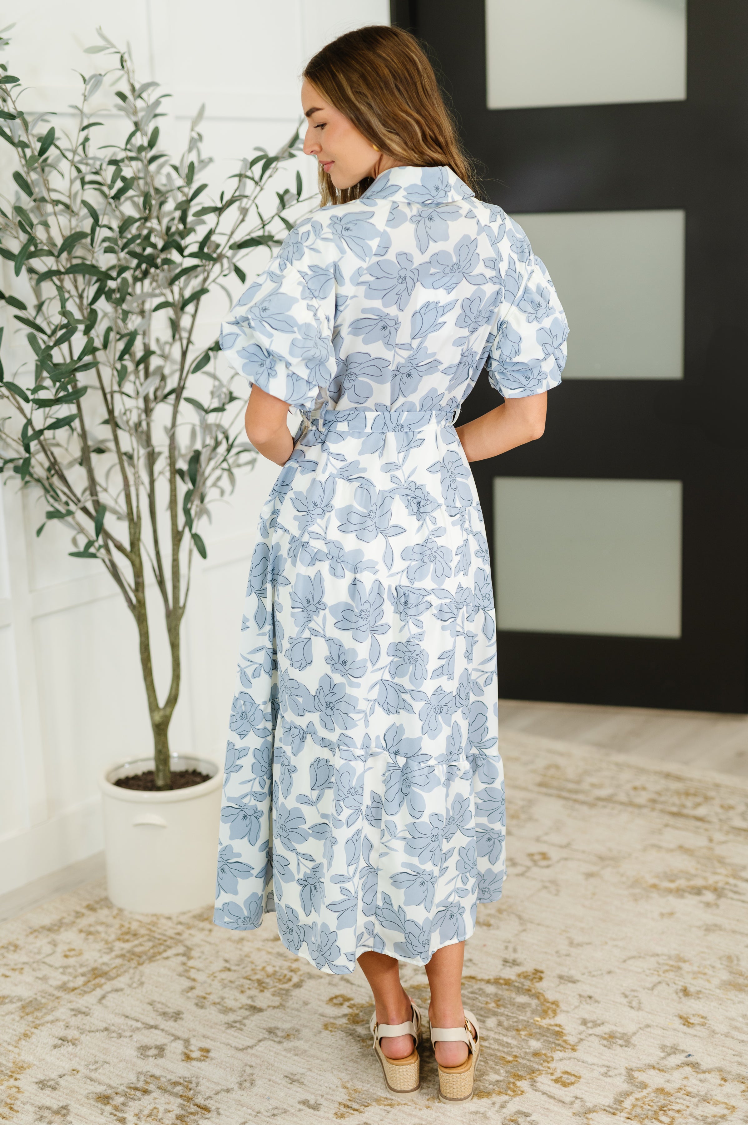 Budding Romance Collared Button-Down Dress-Womens-Ave Shops-[option4]-[option5]-[option6]-[option7]-[option8]-Shop-Boutique-Clothing-for-Women-Online