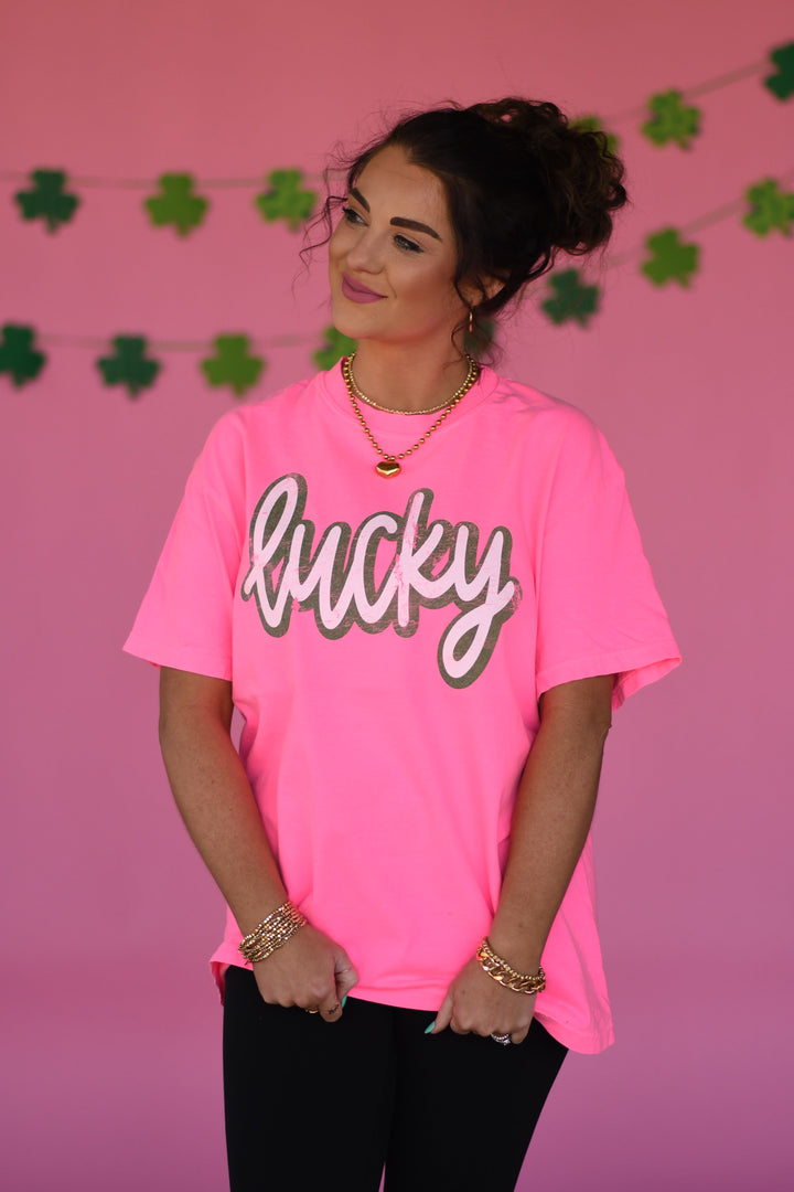 Lucky Tee-P&PD Wholesale-[option4]-[option5]-[option6]-[option7]-[option8]-Shop-Boutique-Clothing-for-Women-Online