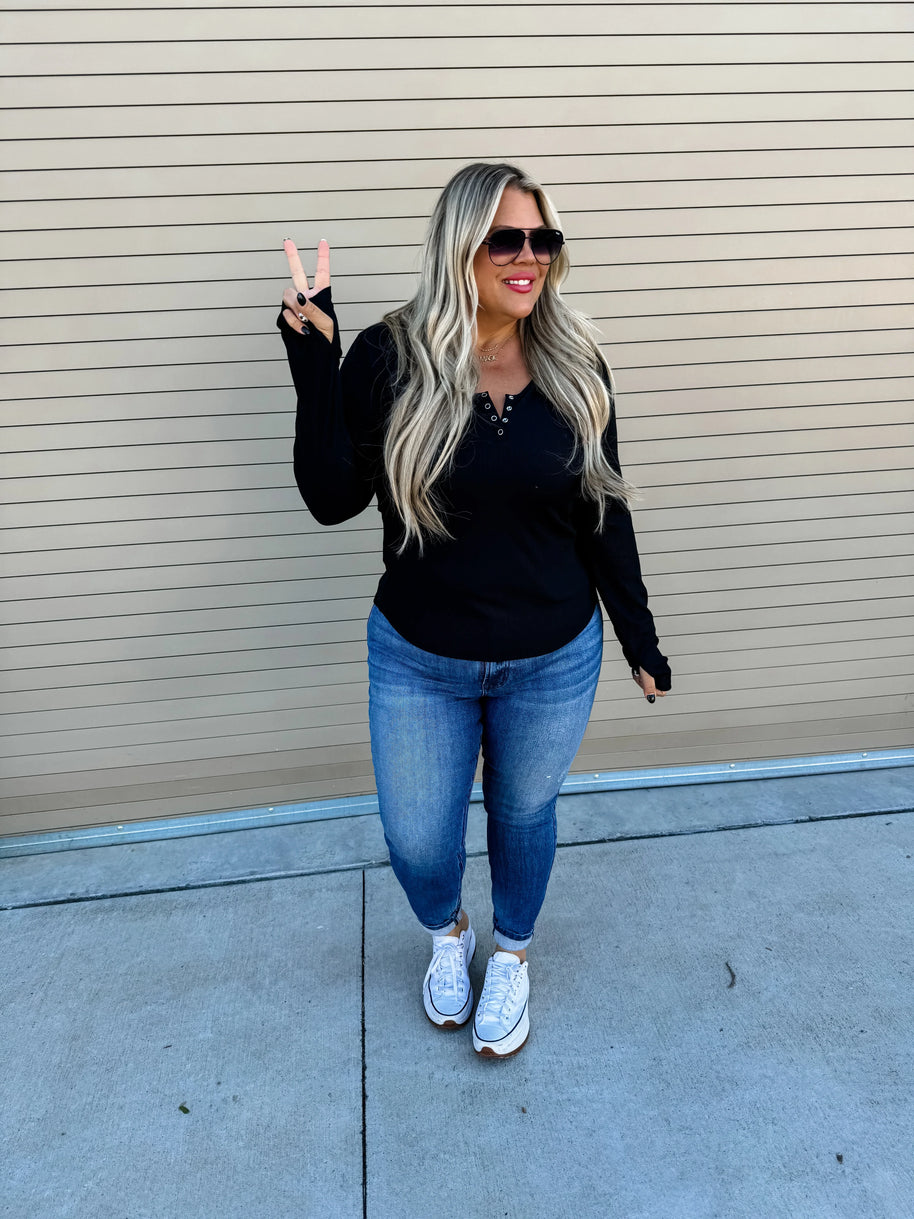 Blakeley Brooklyn Snap Henley in Five Colors-Womens-Ave Shops-[option4]-[option5]-[option6]-[option7]-[option8]-Shop-Boutique-Clothing-for-Women-Online