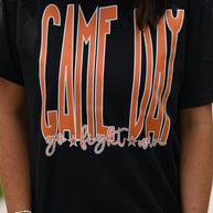 Orange Game Day Go Fight Win Tee-P&PD Wholesale-[option4]-[option5]-[option6]-[option7]-[option8]-Shop-Boutique-Clothing-for-Women-Online