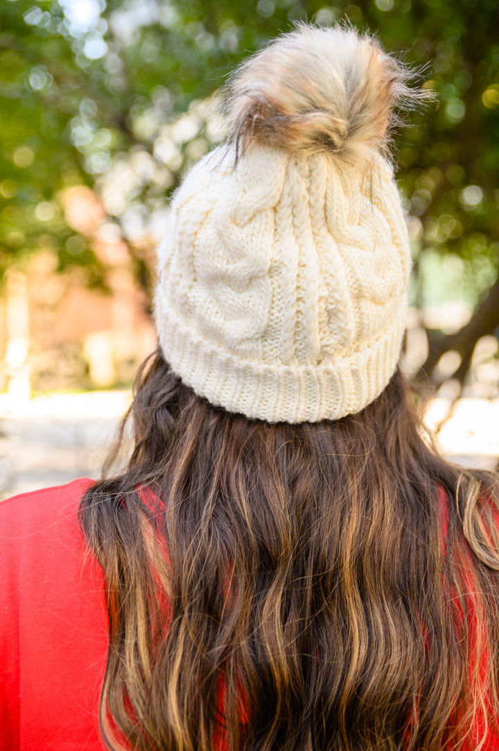 Cable Knit Cuffed Beanie In Ivory-Womens-Ave Shops-OS-[option4]-[option5]-[option6]-[option7]-[option8]-Shop-Boutique-Clothing-for-Women-Online