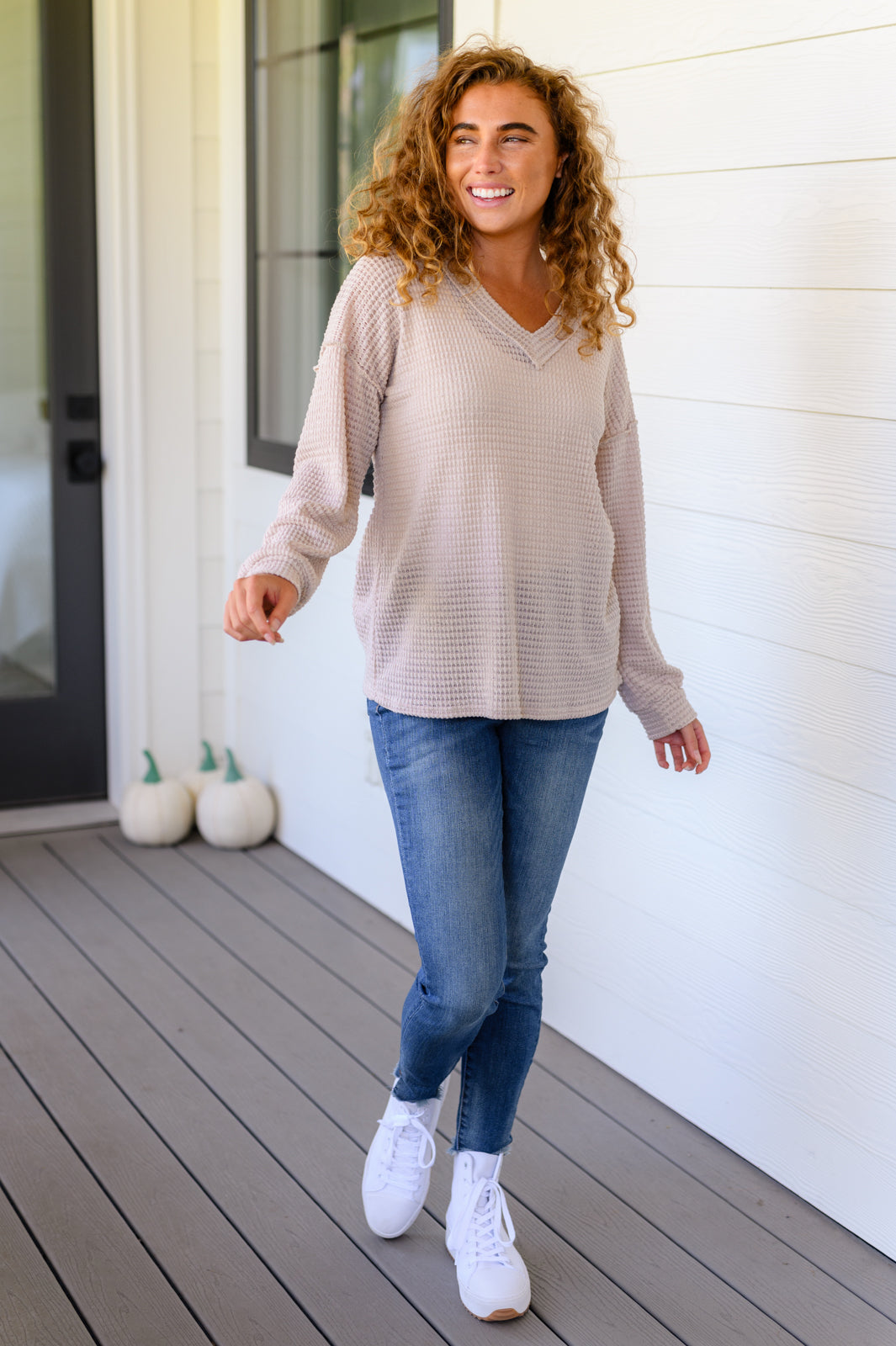 Calm In The Chaos V-Neck Sweater-Tops-Ave Shops-[option4]-[option5]-[option6]-[option7]-[option8]-Shop-Boutique-Clothing-for-Women-Online