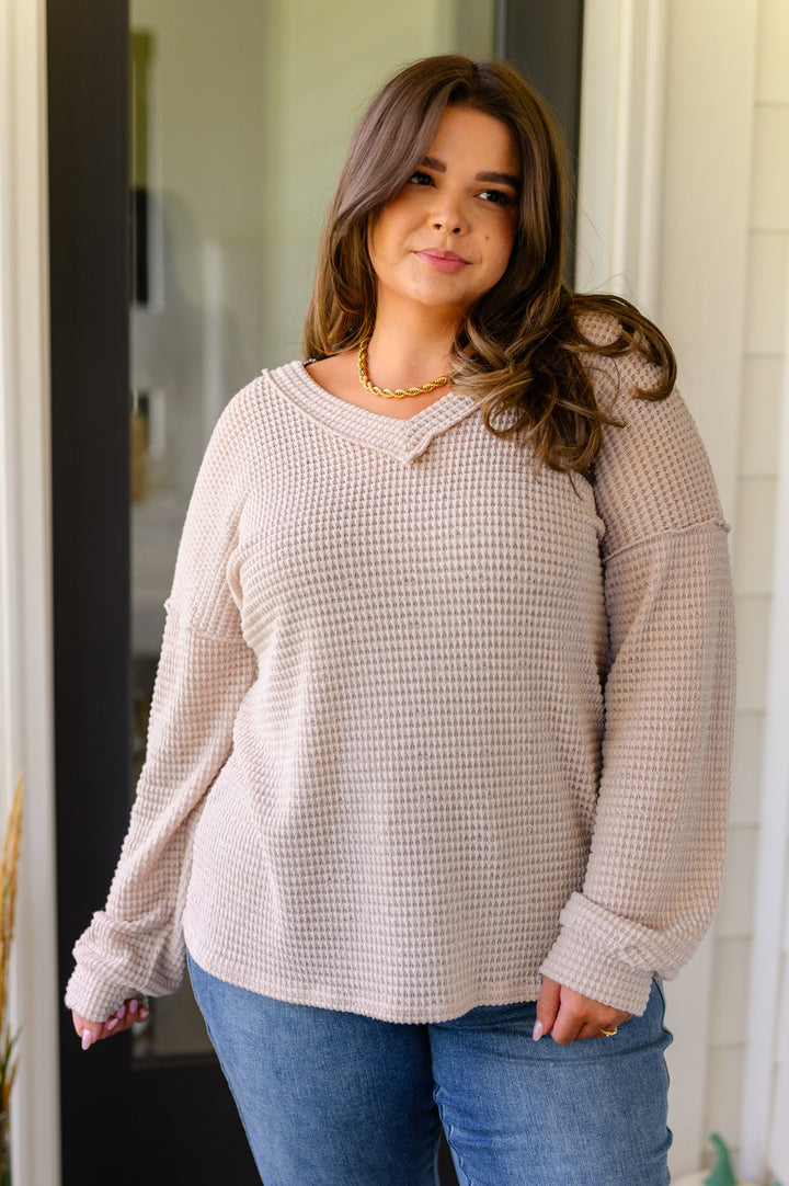 Calm In The Chaos V-Neck Sweater-Tops-Ave Shops-[option4]-[option5]-[option6]-[option7]-[option8]-Shop-Boutique-Clothing-for-Women-Online