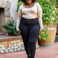 Can You Believe It Basic Long Sleeve Top In Sand-Womens-Ave Shops-[option4]-[option5]-[option6]-[option7]-[option8]-Shop-Boutique-Clothing-for-Women-Online