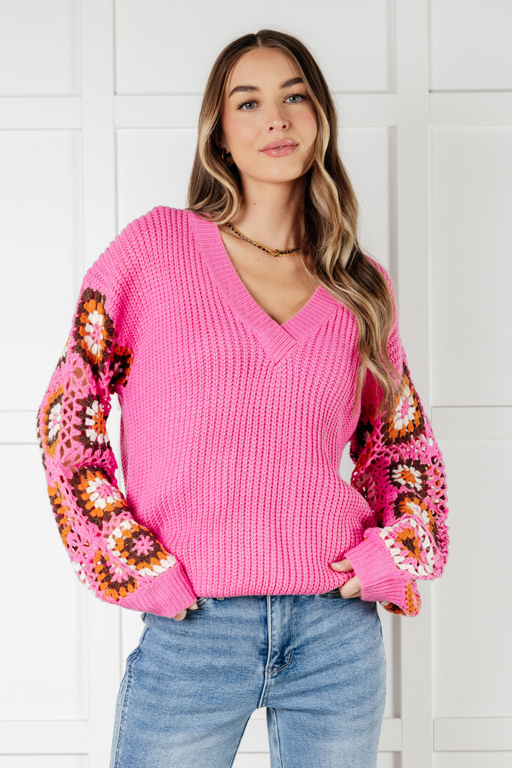 Can't Stop this Feeling V-Neck Knit Sweater-Tops-Ave Shops-[option4]-[option5]-[option6]-[option7]-[option8]-Shop-Boutique-Clothing-for-Women-Online