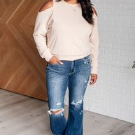 Carefully Crafted Cold Shoulder Blouse-Tops-Ave Shops-[option4]-[option5]-[option6]-[option7]-[option8]-Shop-Boutique-Clothing-for-Women-Online