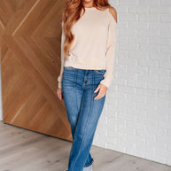 Carefully Crafted Cold Shoulder Blouse-Tops-Ave Shops-[option4]-[option5]-[option6]-[option7]-[option8]-Shop-Boutique-Clothing-for-Women-Online