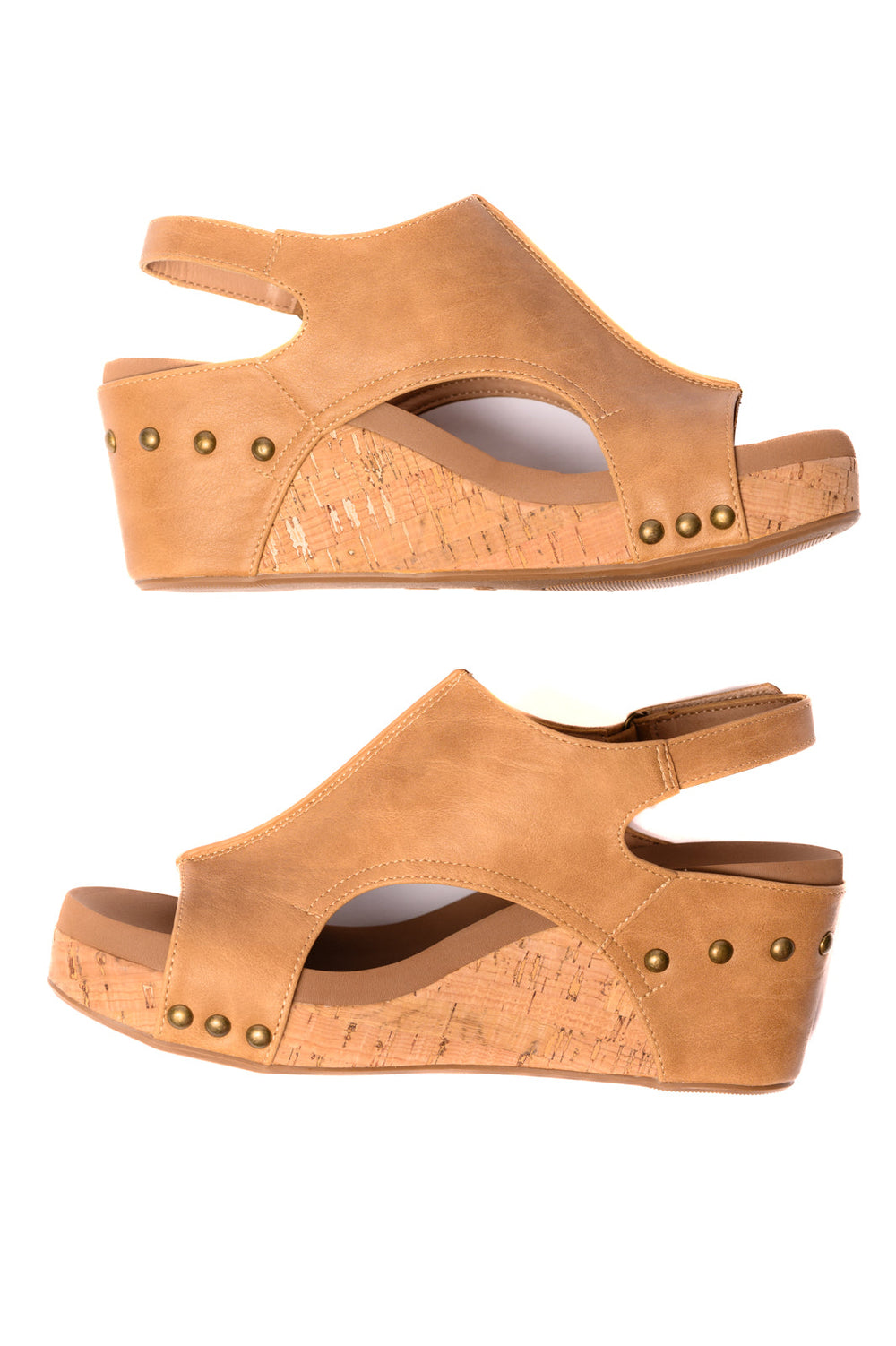 Corky's Carley Wedge Sandals in Caramel Smooth-Womens-Ave Shops-[option4]-[option5]-[option6]-[option7]-[option8]-Shop-Boutique-Clothing-for-Women-Online