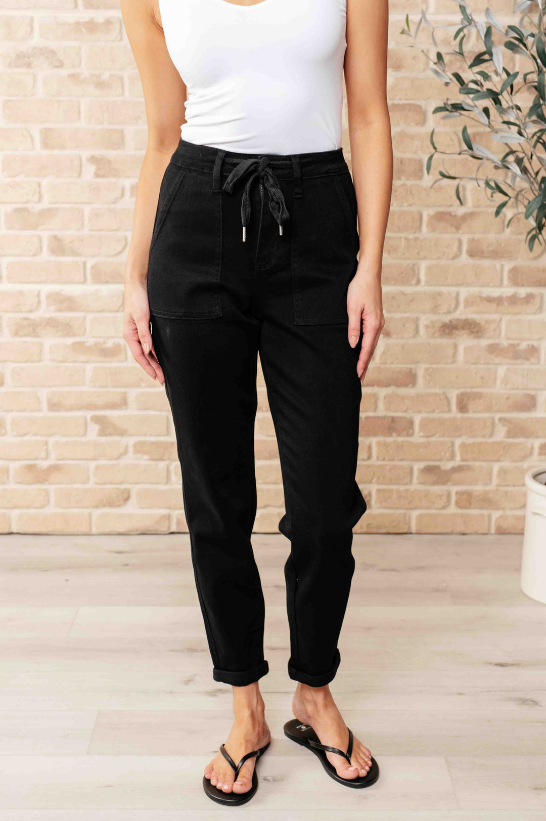 Carmen Double Cuff Joggers in Black-Athleisure-Ave Shops-[option4]-[option5]-[option6]-[option7]-[option8]-Shop-Boutique-Clothing-for-Women-Online