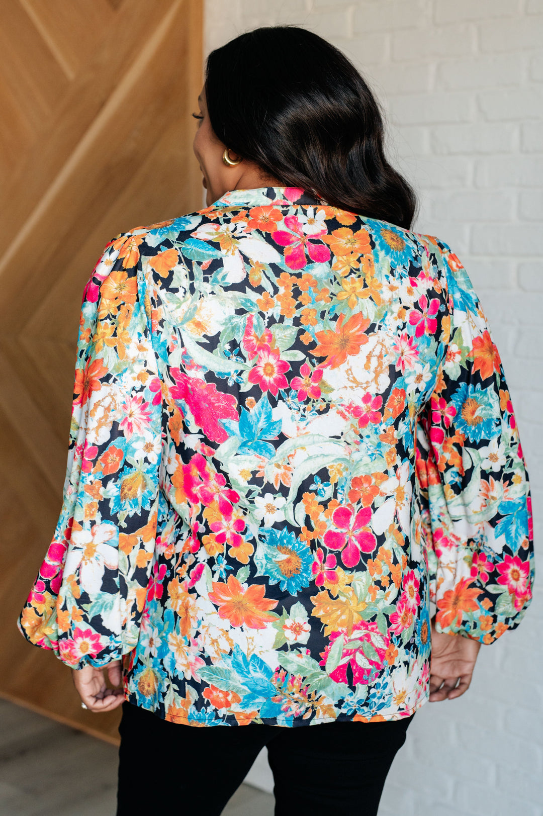 Carry Me Away Floral Peplum Blouse-Blouses-Ave Shops-[option4]-[option5]-[option6]-[option7]-[option8]-Shop-Boutique-Clothing-for-Women-Online