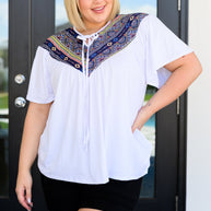 Casually Boho Keyhole Neckline Top-Tops-Ave Shops-[option4]-[option5]-[option6]-[option7]-[option8]-Shop-Boutique-Clothing-for-Women-Online