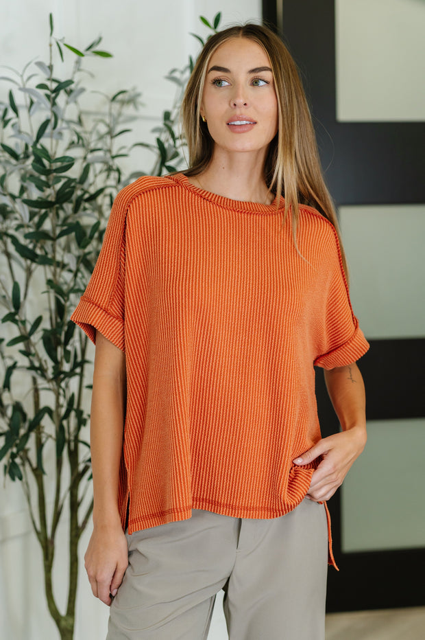 Zenana Catch Me Loungin’ Cable Ribbed Knit Top in Burnt Orange-Womens-Ave Shops-[option4]-[option5]-[option6]-[option7]-[option8]-Shop-Boutique-Clothing-for-Women-Online