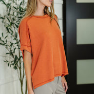 Zenana Catch Me Loungin’ Cable Ribbed Knit Top in Burnt Orange-Womens-Ave Shops-[option4]-[option5]-[option6]-[option7]-[option8]-Shop-Boutique-Clothing-for-Women-Online
