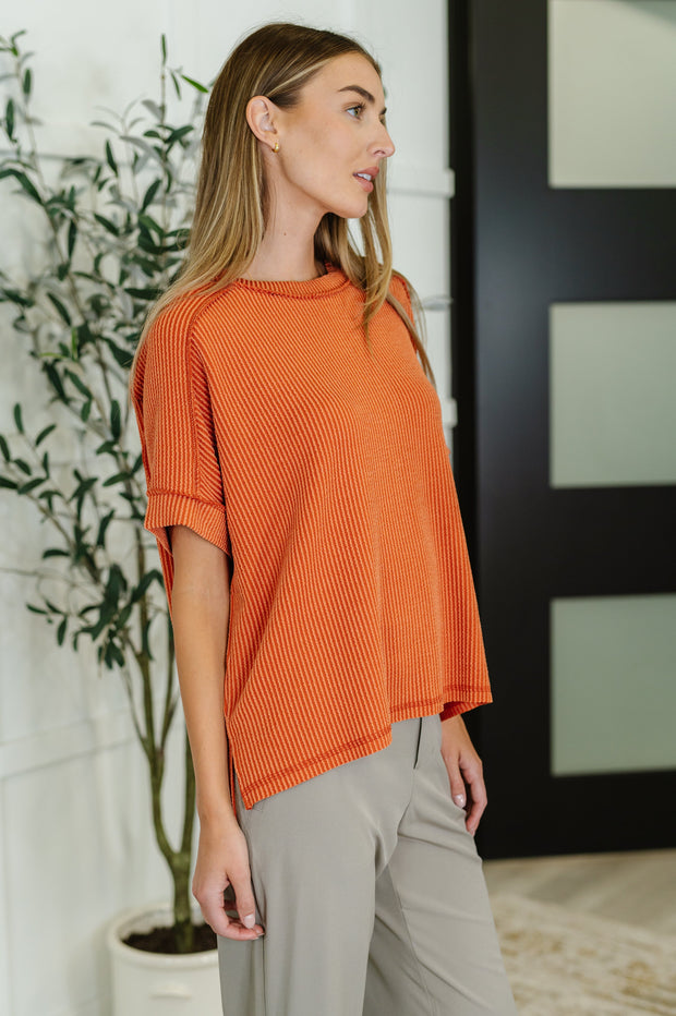 Zenana Catch Me Loungin’ Cable Ribbed Knit Top in Burnt Orange-Womens-Ave Shops-[option4]-[option5]-[option6]-[option7]-[option8]-Shop-Boutique-Clothing-for-Women-Online