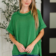 Zenana Catch Me Loungin’ Cable Ribbed Knit Top in Dark Green-Womens-Ave Shops-[option4]-[option5]-[option6]-[option7]-[option8]-Shop-Boutique-Clothing-for-Women-Online