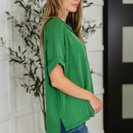 Zenana Catch Me Loungin’ Cable Ribbed Knit Top in Dark Green-Womens-Ave Shops-[option4]-[option5]-[option6]-[option7]-[option8]-Shop-Boutique-Clothing-for-Women-Online