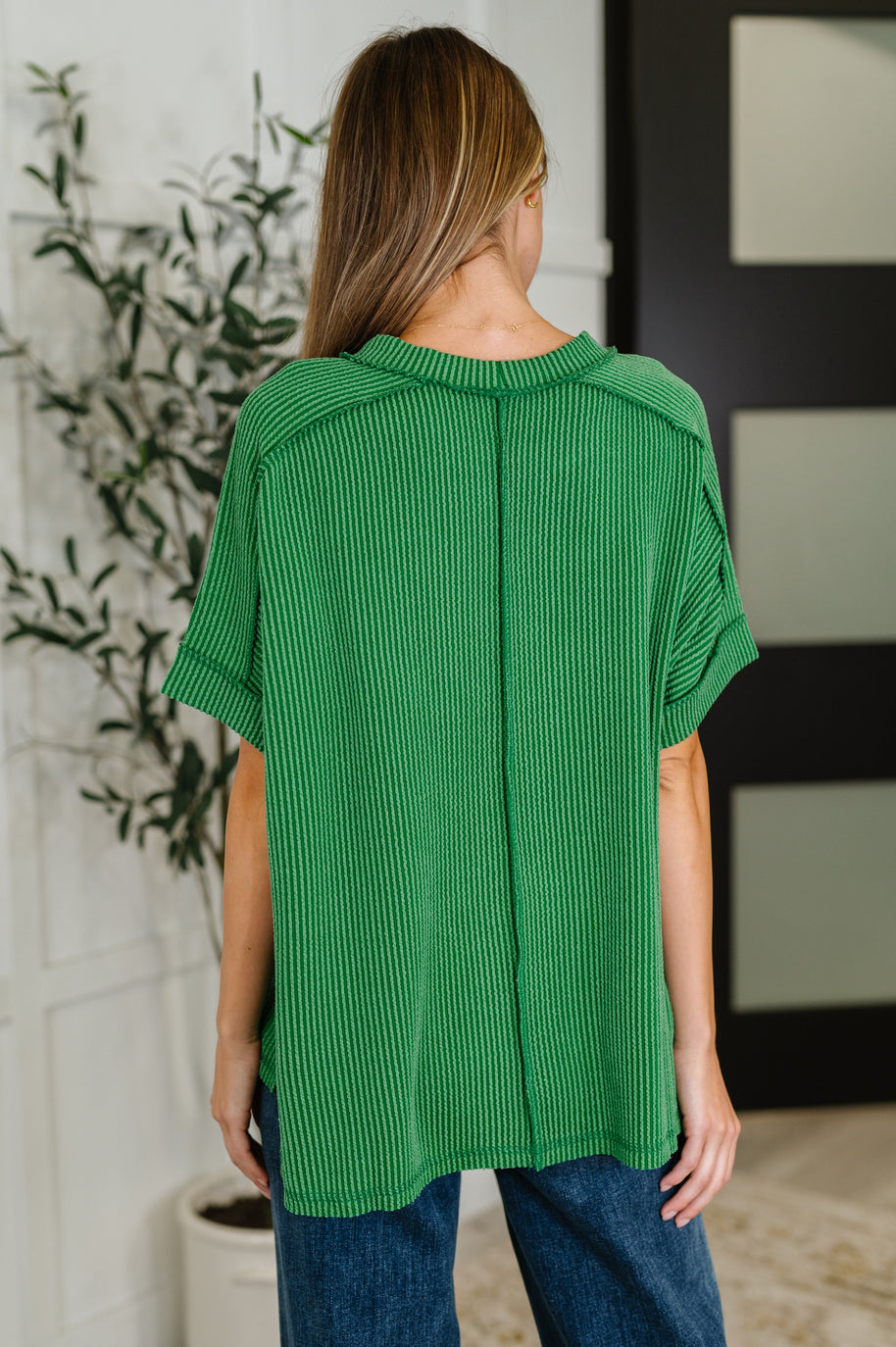 Zenana Catch Me Loungin’ Cable Ribbed Knit Top in Dark Green-Womens-Ave Shops-[option4]-[option5]-[option6]-[option7]-[option8]-Shop-Boutique-Clothing-for-Women-Online