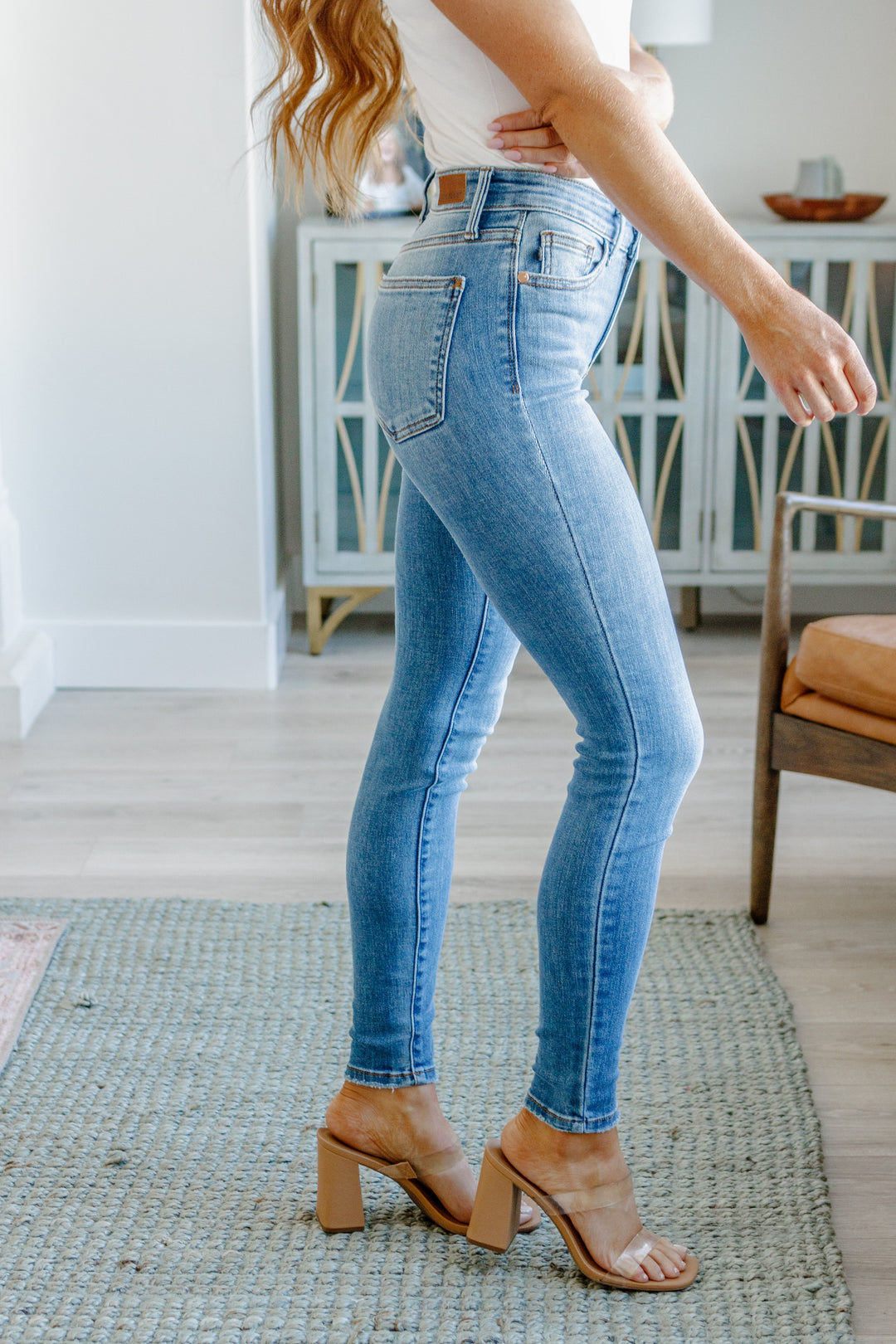 Judy Blue Catherine Mid Rise Vintage Skinny Jeans-Denim-Ave Shops-[option4]-[option5]-[option6]-[option7]-[option8]-Shop-Boutique-Clothing-for-Women-Online