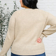 Chai Latte V-Neck Sweater in Oatmeal-Tops-Ave Shops-[option4]-[option5]-[option6]-[option7]-[option8]-Shop-Boutique-Clothing-for-Women-Online