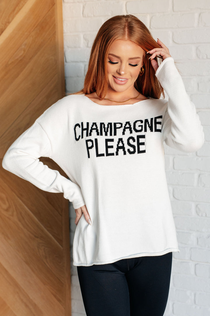 Champagne Please Lightweight Sweater-Tops-Ave Shops-[option4]-[option5]-[option6]-[option7]-[option8]-Shop-Boutique-Clothing-for-Women-Online