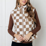 Check it Out Checkered Fleece Vest-Layers-Ave Shops-[option4]-[option5]-[option6]-[option7]-[option8]-Shop-Boutique-Clothing-for-Women-Online