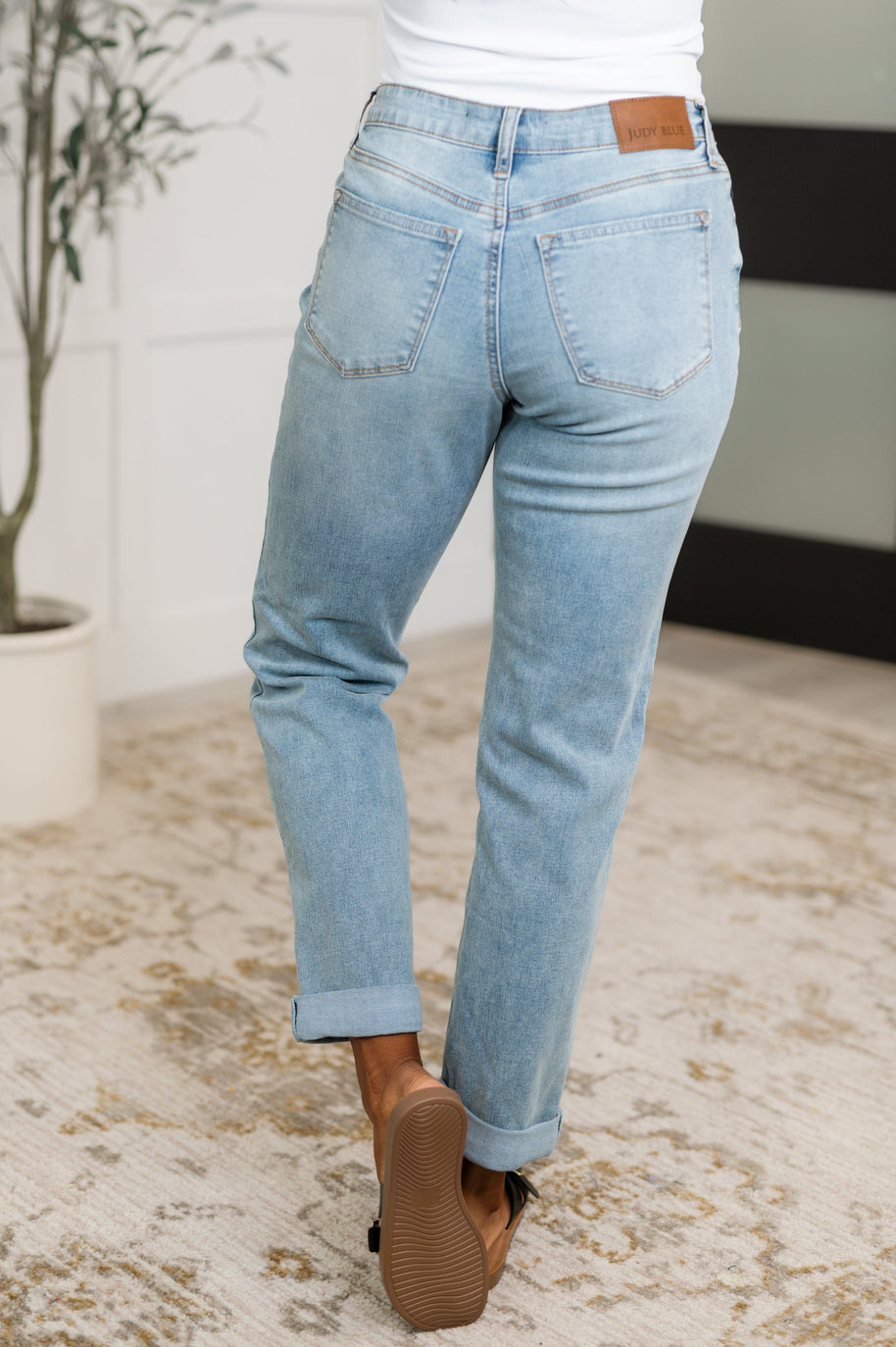 Judy Blue Cheyenne V-Front Cool Denim Boyfriend Jeans-Womens-Ave Shops-[option4]-[option5]-[option6]-[option7]-[option8]-Shop-Boutique-Clothing-for-Women-Online