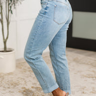 Judy Blue Cheyenne V-Front Cool Denim Boyfriend Jeans-Womens-Ave Shops-[option4]-[option5]-[option6]-[option7]-[option8]-Shop-Boutique-Clothing-for-Women-Online