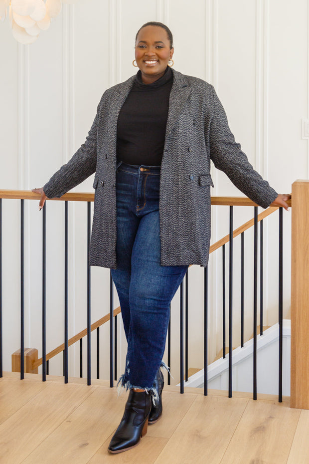 Chic Upon Arrival Button Down Blazer Jacket In Black-Womens-Ave Shops-[option4]-[option5]-[option6]-[option7]-[option8]-Shop-Boutique-Clothing-for-Women-Online