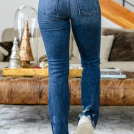 Christine High Contrast Slim Bootcut Destroyed Jeans-Denim-Ave Shops-[option4]-[option5]-[option6]-[option7]-[option8]-Shop-Boutique-Clothing-for-Women-Online