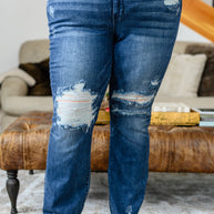 Christine High Contrast Slim Bootcut Destroyed Jeans-Denim-Ave Shops-[option4]-[option5]-[option6]-[option7]-[option8]-Shop-Boutique-Clothing-for-Women-Online