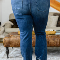 Christine High Contrast Slim Bootcut Destroyed Jeans-Denim-Ave Shops-[option4]-[option5]-[option6]-[option7]-[option8]-Shop-Boutique-Clothing-for-Women-Online