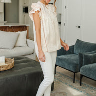 City Escape Top in Pearl-Womens-Ave Shops-[option4]-[option5]-[option6]-[option7]-[option8]-Shop-Boutique-Clothing-for-Women-Online