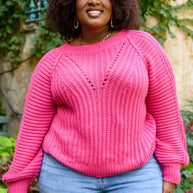 Claim The Stage Knit Sweater In Hot Pink-Womens-Ave Shops-[option4]-[option5]-[option6]-[option7]-[option8]-Shop-Boutique-Clothing-for-Women-Online