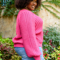 Claim The Stage Knit Sweater In Hot Pink-Womens-Ave Shops-[option4]-[option5]-[option6]-[option7]-[option8]-Shop-Boutique-Clothing-for-Women-Online