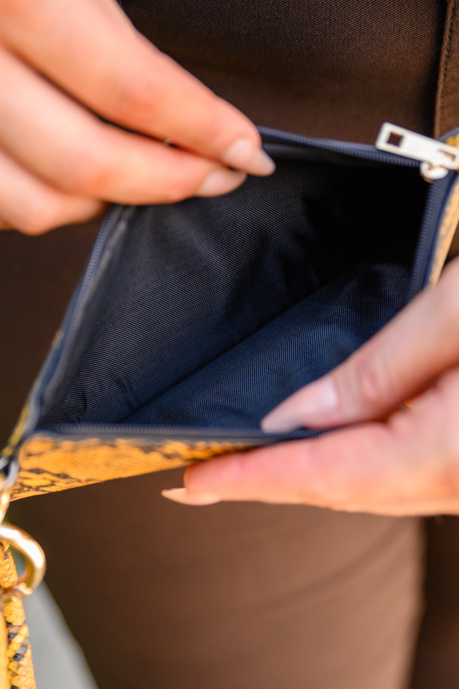 Clear Break Snakeskin Clutch-Womens-Ave Shops-[option4]-[option5]-[option6]-[option7]-[option8]-Shop-Boutique-Clothing-for-Women-Online